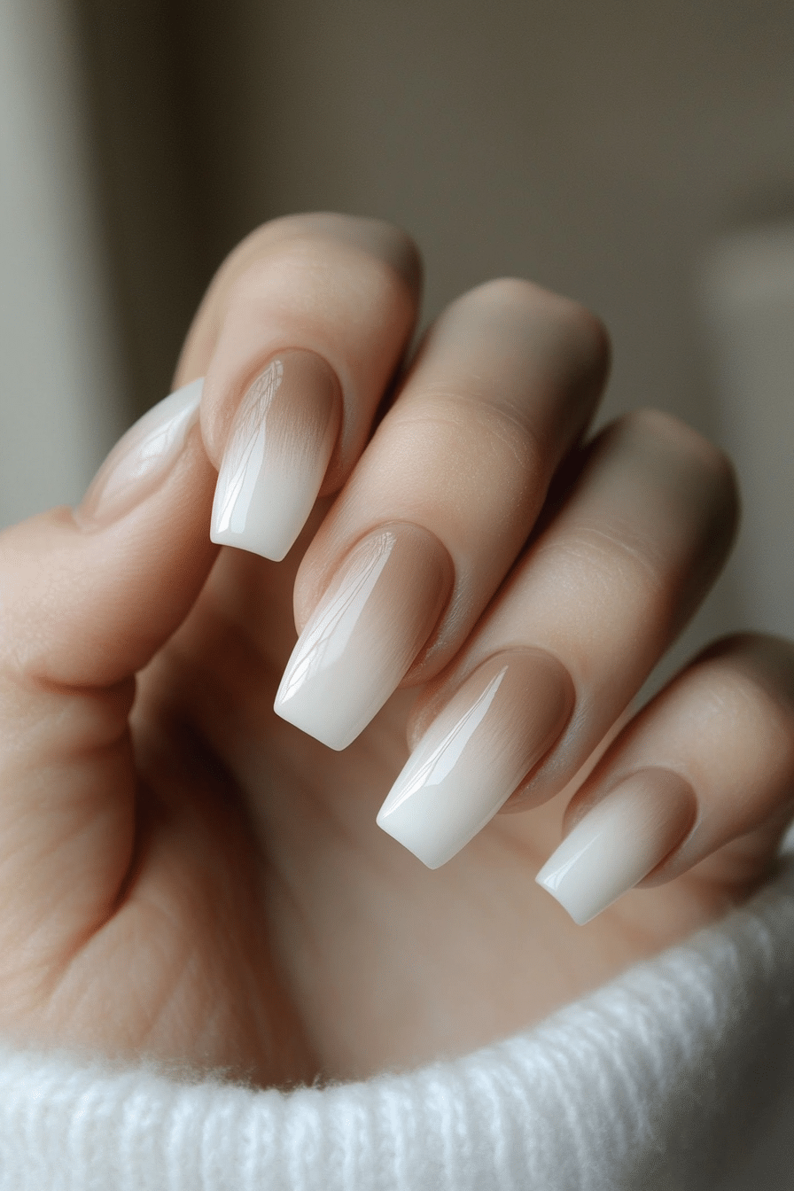 12. Taupe Gradient Blend (Minimalistic Nail Design Ideas) - Minimalistic Nail Design Ideas