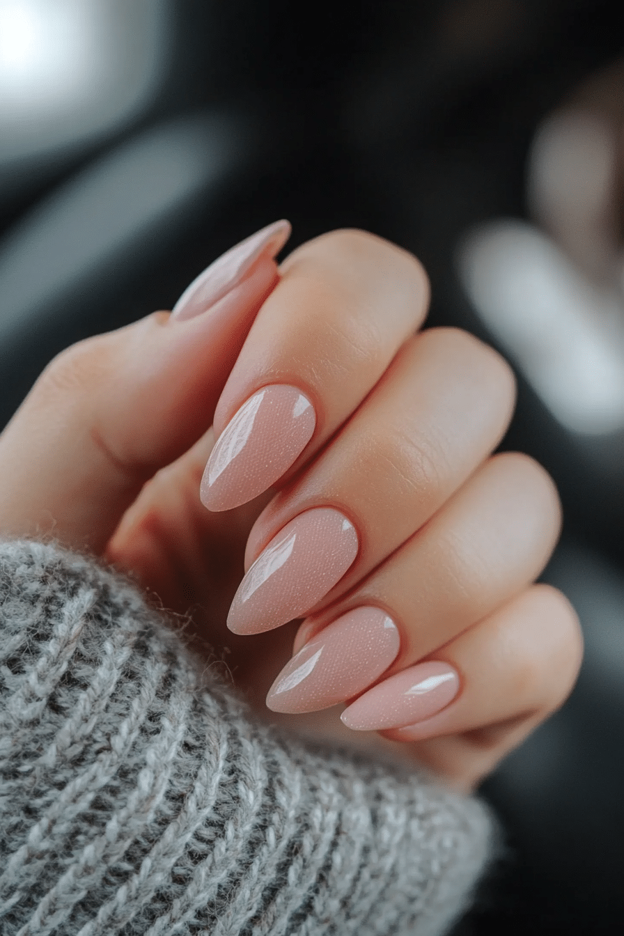24. Barely-There Blush (Minimalistic Nail Design Ideas) - Minimalistic Nail Design Ideas