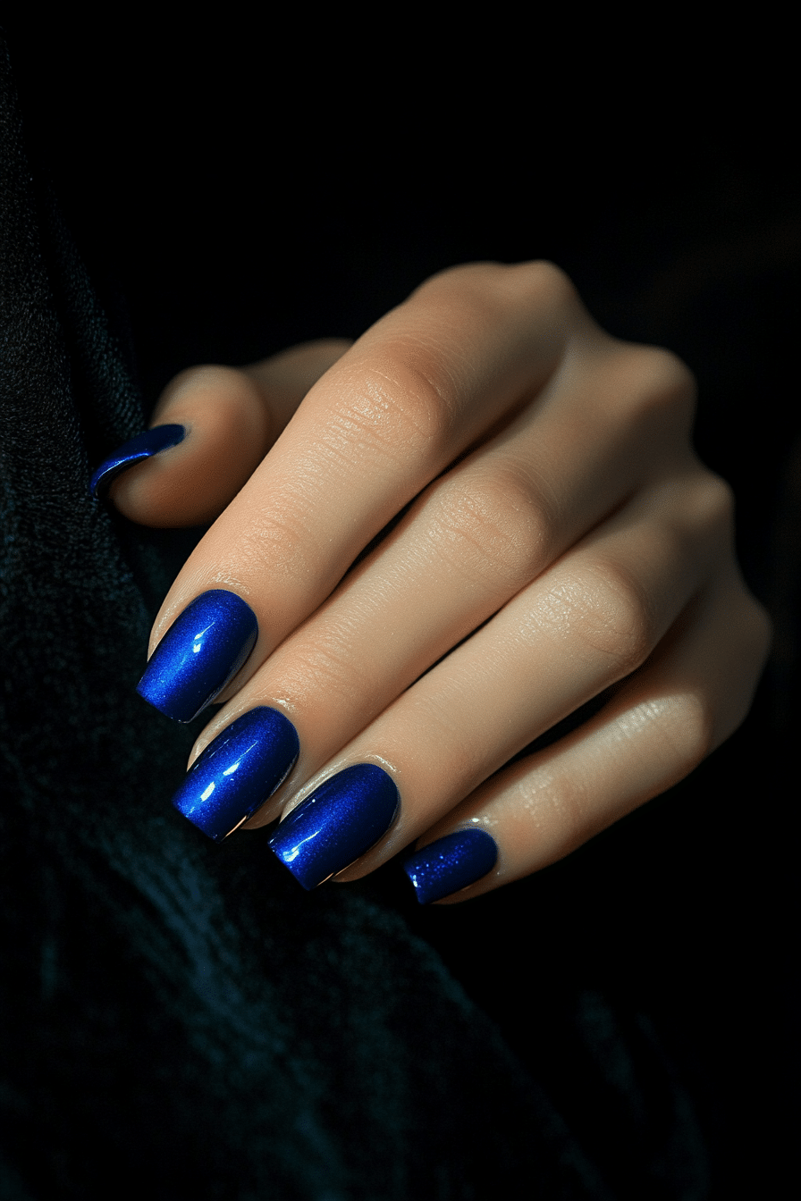 5. Glazed Sapphire (Blue Nail Design Ideas) - Blue Nail Design Ideas