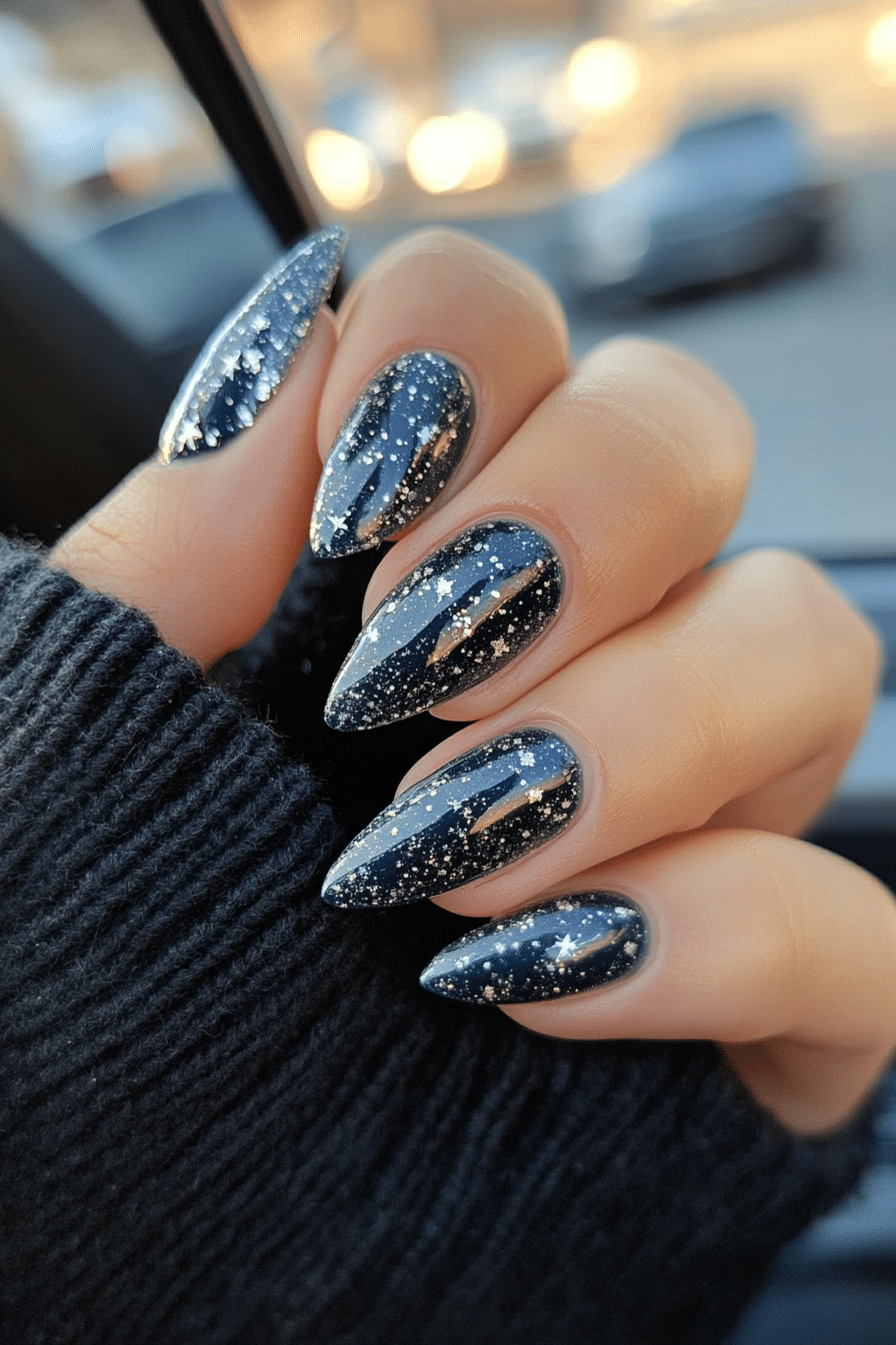 2. Celestial Sparkle (Easy Nail Design Ideas) - Easy Nail Design Ideas