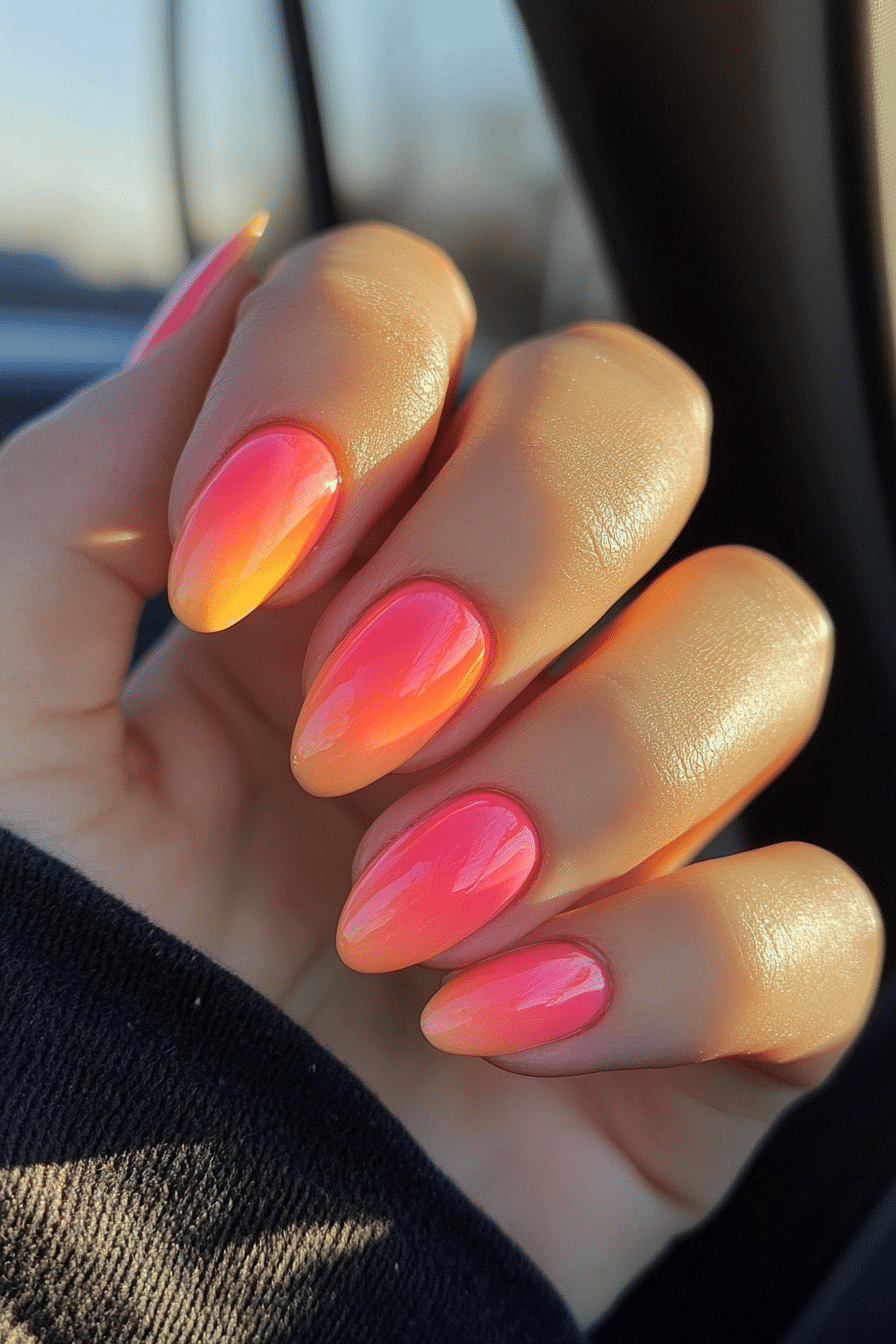 8. Sunset Glow (Easy Nail Design Ideas) - Easy Nail Design Ideas