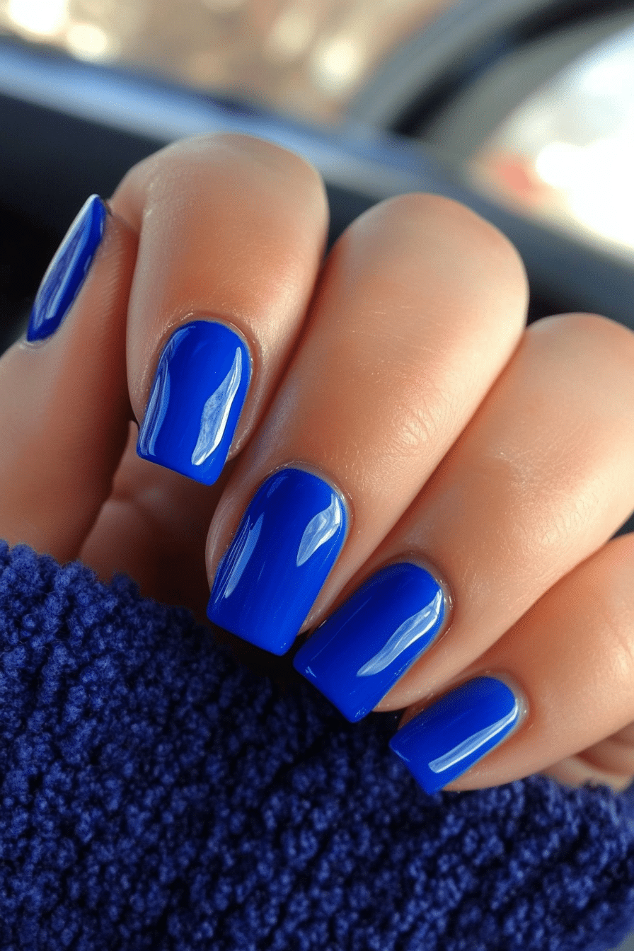 10. Cobalt Blue Pop (Easy Nail Design Ideas) - Easy Nail Design Ideas