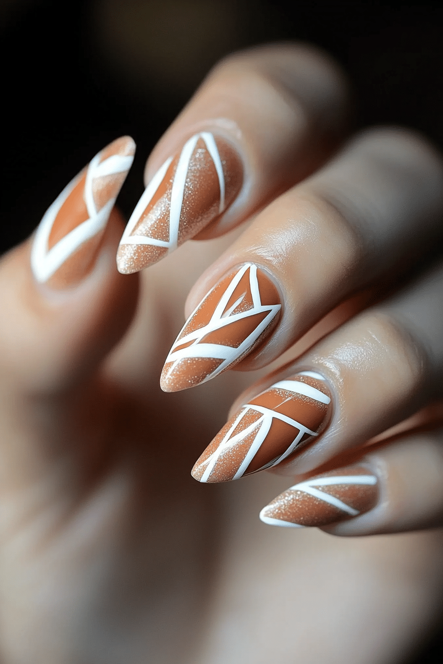 12. Earthy Terracotta Chic (Easy Nail Design Ideas) - Easy Nail Design Ideas