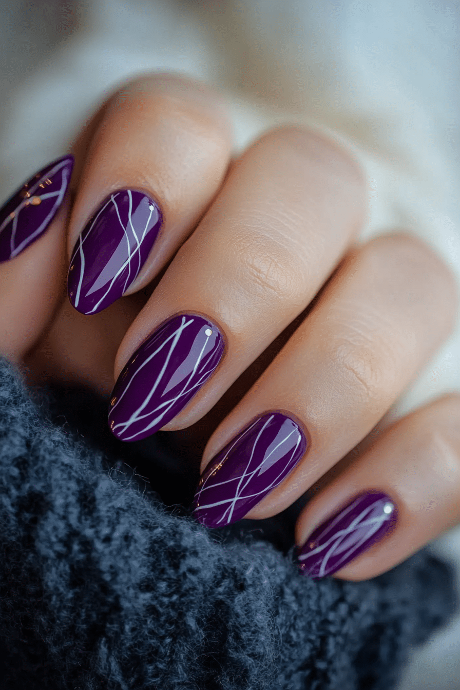 15. Midnight Notes (First Day Of School Nail Design Ideas) - First Day Of School Nail Design Ideas