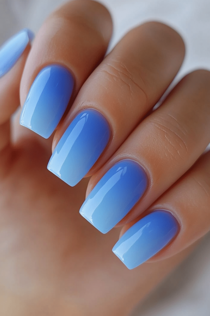 18. Skyline Blue (First Day Of School Nail Design Ideas) - First Day Of School Nail Design Ideas