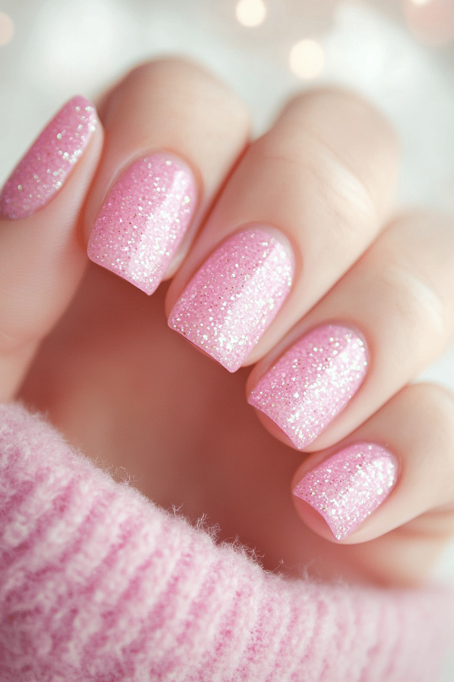 2. Soft Rose Shimmer (Nail Design Ideas For Women Over 60) - Nail Design Ideas For Women Over 60
