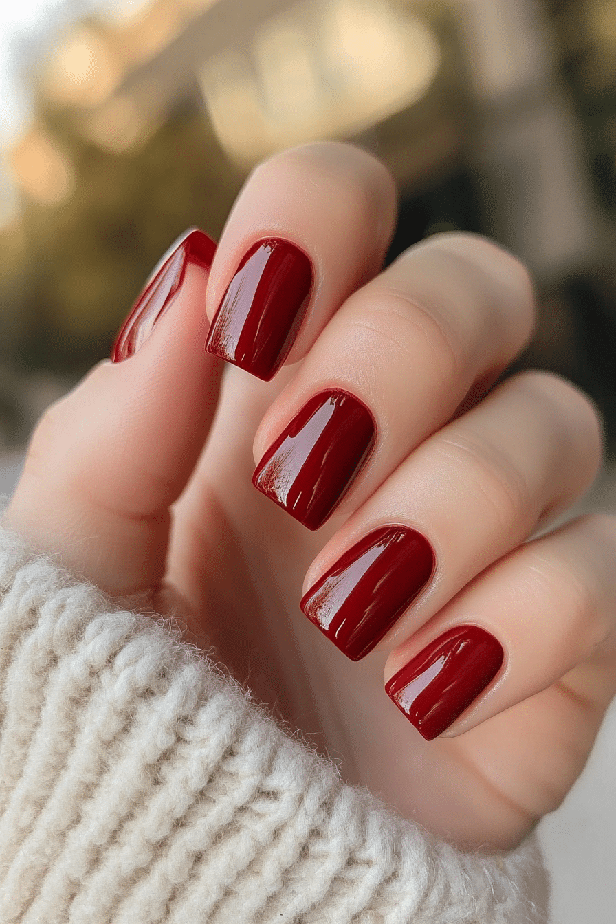3. Classic Red Revival (Nail Design Ideas For Women Over 60) - Nail Design Ideas For Women Over 60