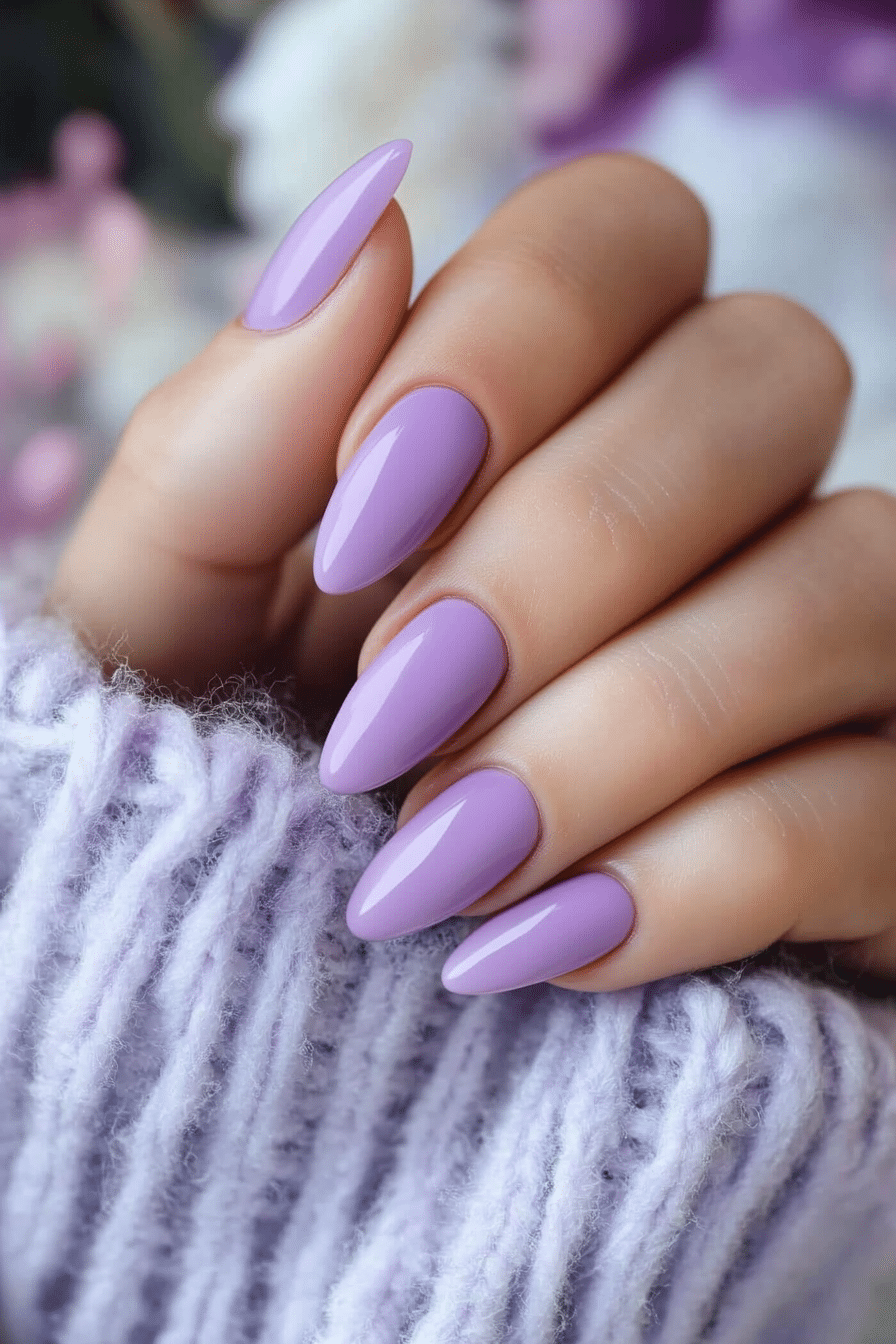 5. Lavender Whisper (Nail Design Ideas For Women Over 60) - Nail Design Ideas For Women Over 60