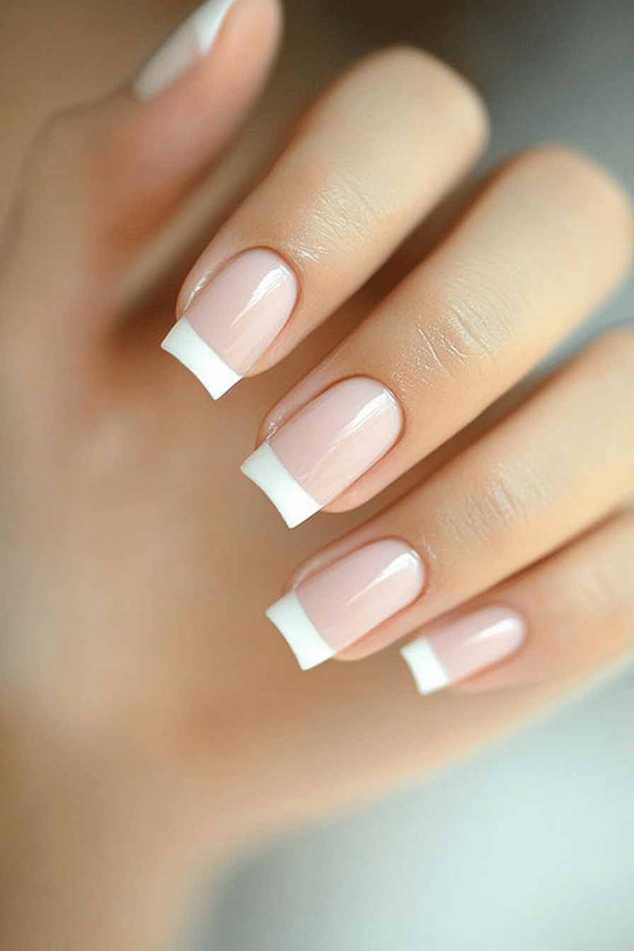 1. Blush Pink Micro French (French Nail Design Ideas) - French Nail Design Ideas