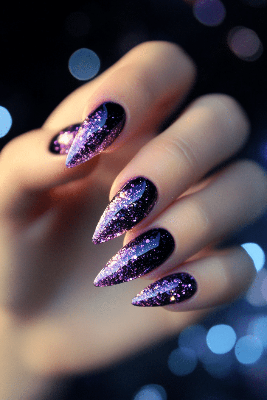 3. Violet Prism Pop (Glitter Sparkle Nail Design Ideas) - Glitter Sparkle Nail Design Ideas