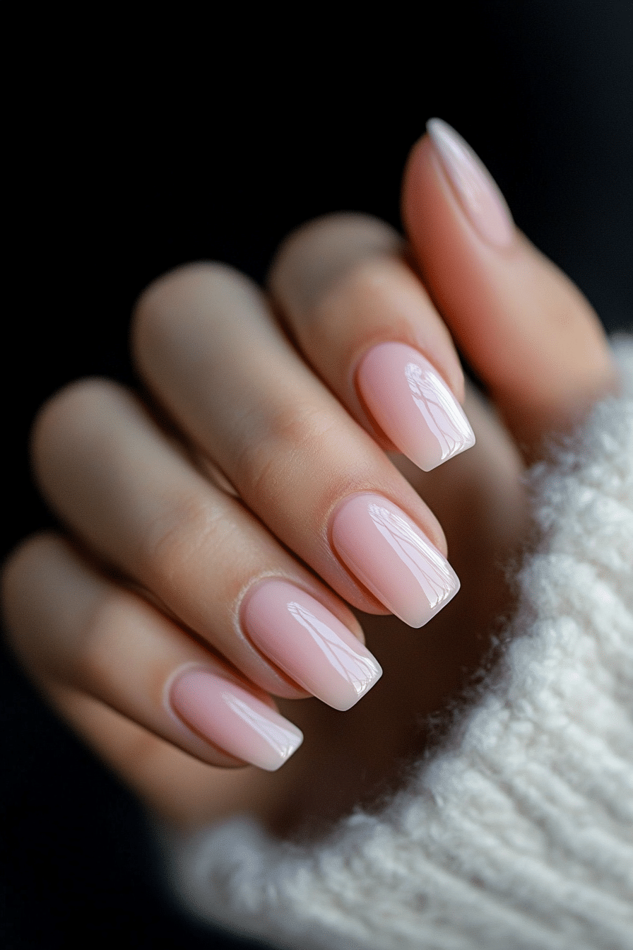 1. Sheer Pink Elegance (Nail Design Ideas For Work) - Nail Design Ideas For Work