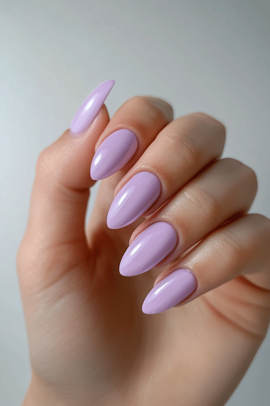 19. Lilac Whisper (Nail Design Ideas For Work) - Nail Design Ideas For Work