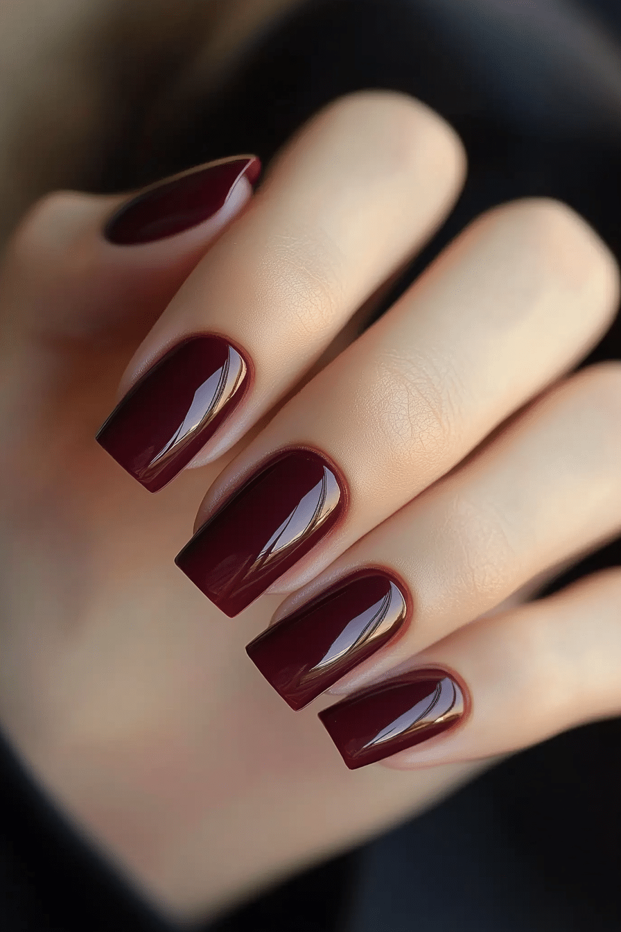 2. Midnight Plum (Solid Nail Color Design Ideas) - Solid Nail Color Design Ideas