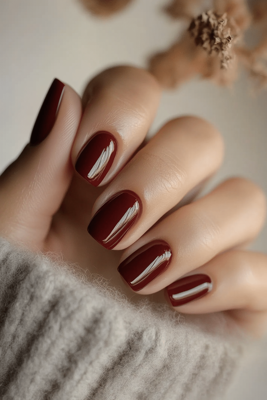 9. Cinnamon Spice (Solid Nail Color Design Ideas) - Solid Nail Color Design Ideas