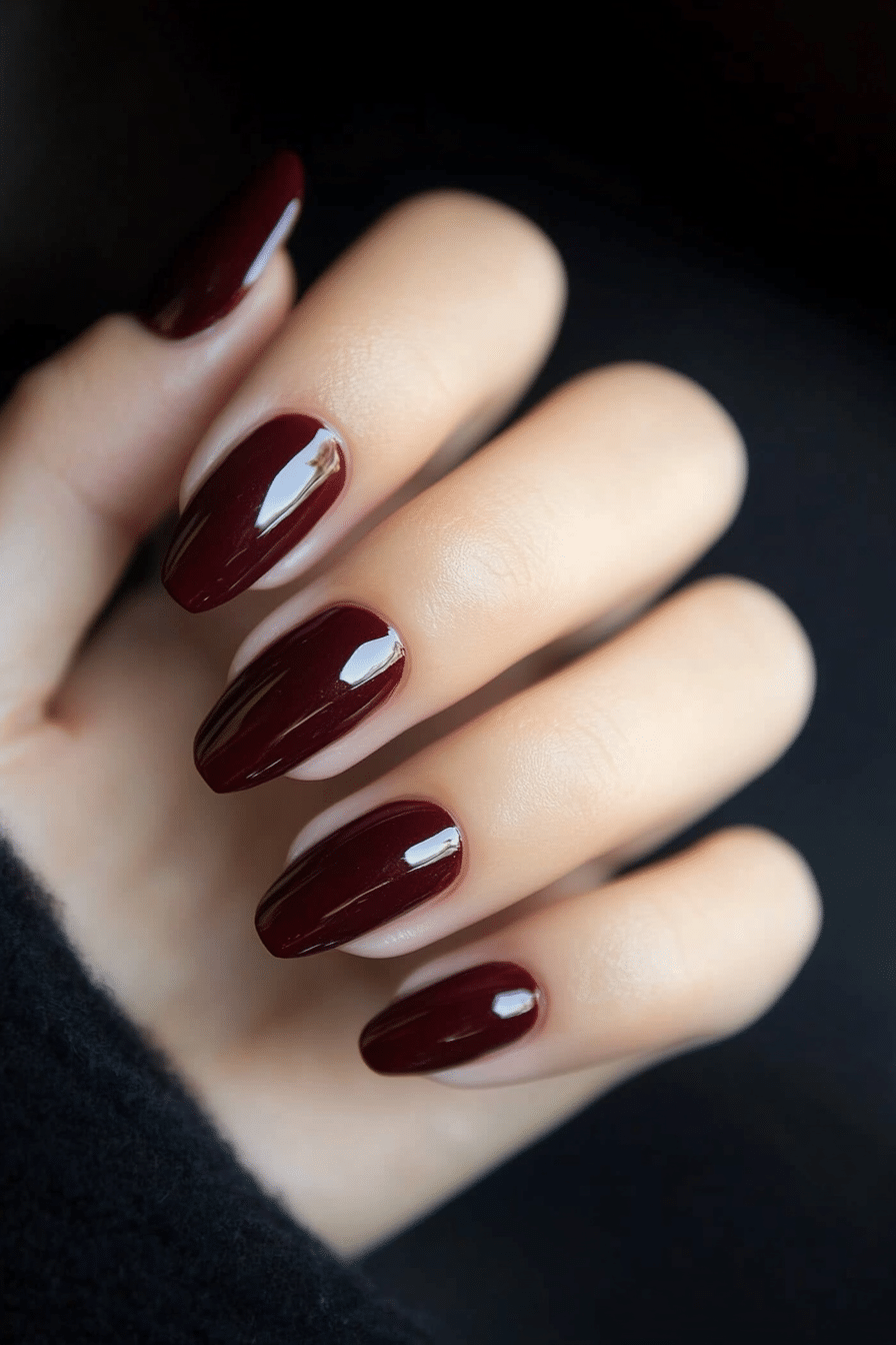 19. Marsala Wine (Solid Nail Color Design Ideas) - Solid Nail Color Design Ideas