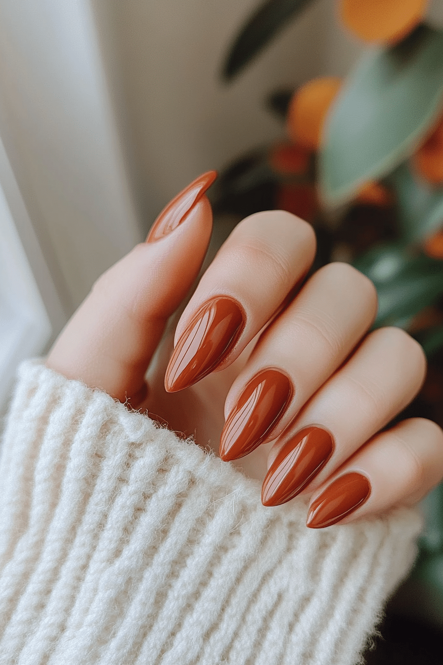 25. Terracotta Clay (Solid Nail Color Design Ideas) - Solid Nail Color Design Ideas