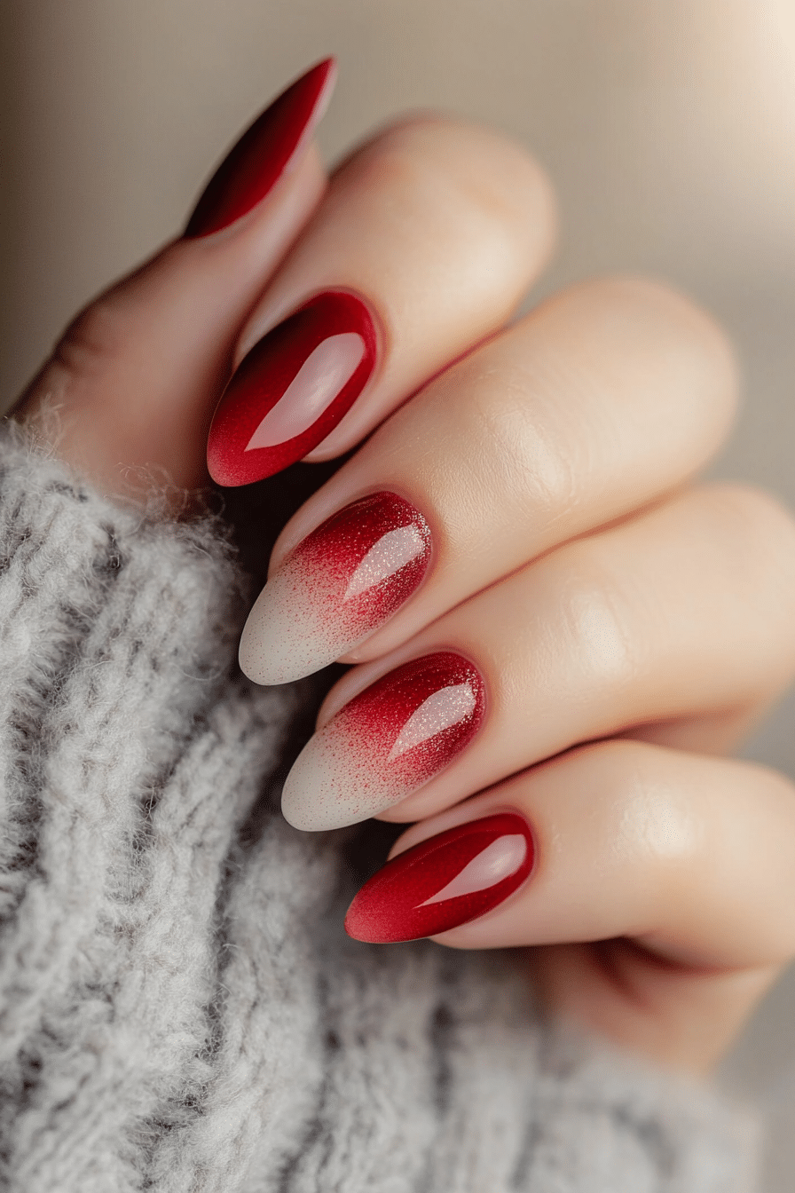 26. Peppermint Smoke (Winter Almond Nail Design Ideas) - Winter Almond Nail Design Ideas