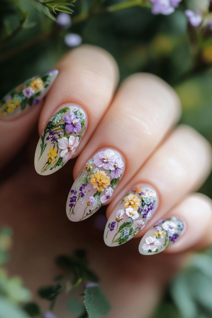 4. Petal-Pressed Pastels (Nature Nail Design Ideas) - Nature Nail Design Ideas