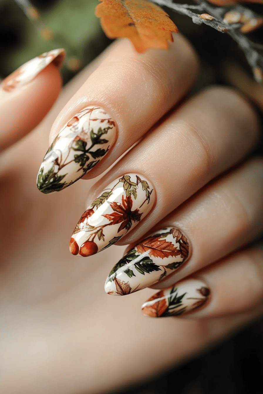 12. Terracotta Garden (Nature Nail Design Ideas) - Nature Nail Design Ideas