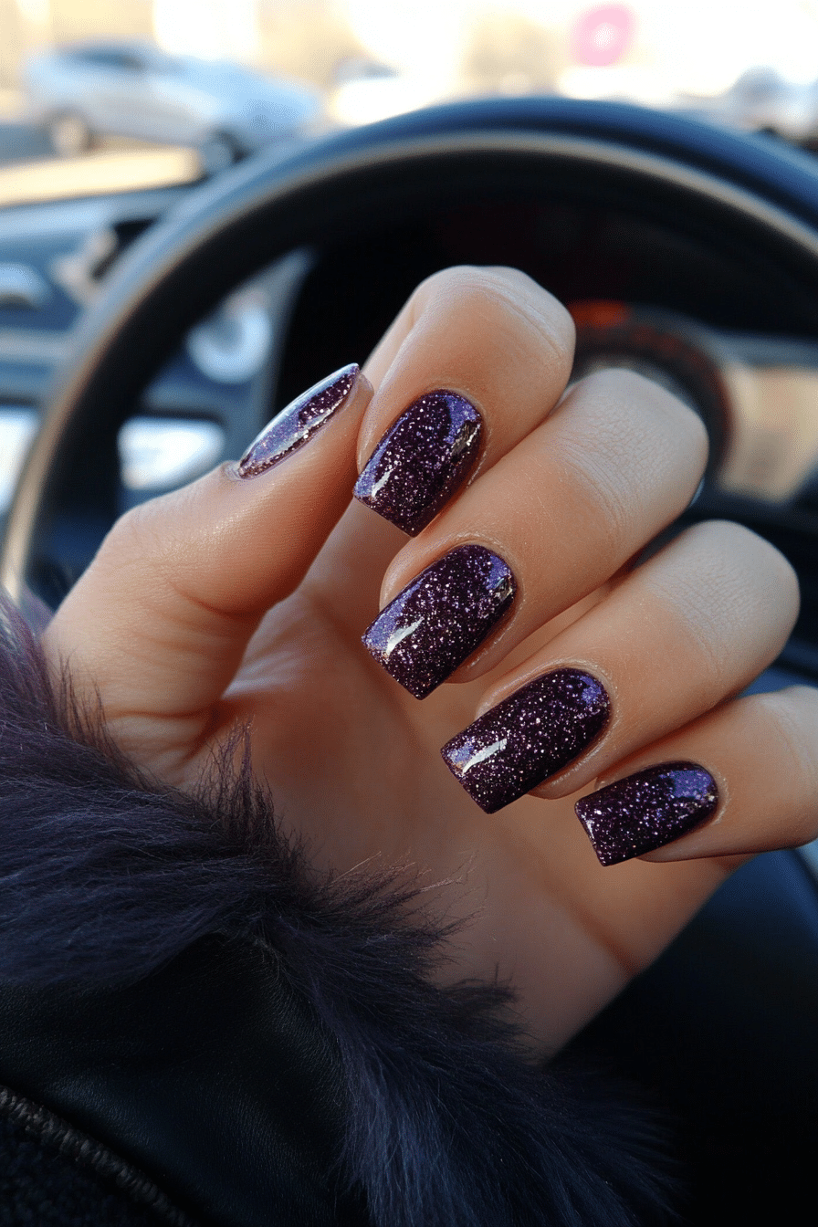 26. Spiced Fig (Short Thanksgiving Nail Design Ideas) - Short Thanksgiving Nail Design Ideas