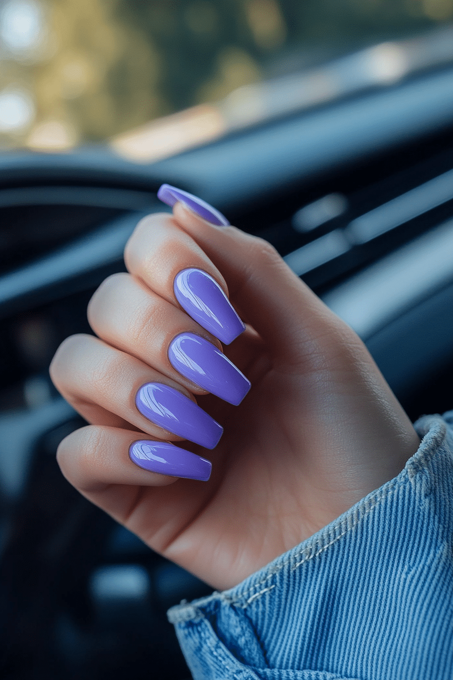 7. Lavender Milk Veil (Milky Nail Design Ideas) - Milky Nail Design Ideas