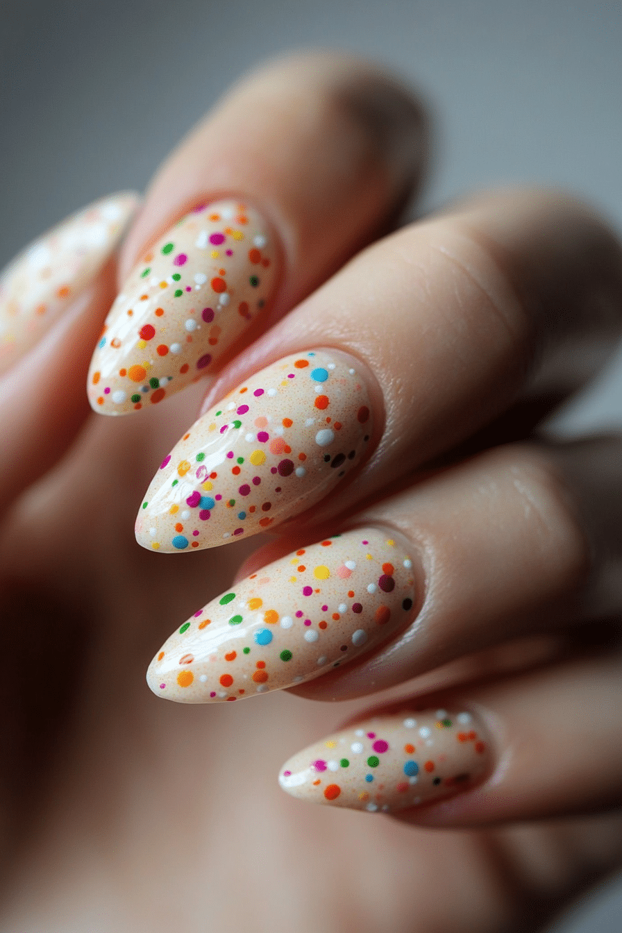 8. Easter Confetti (Easter Nail Design Ideas) - Easter Nail Design Ideas