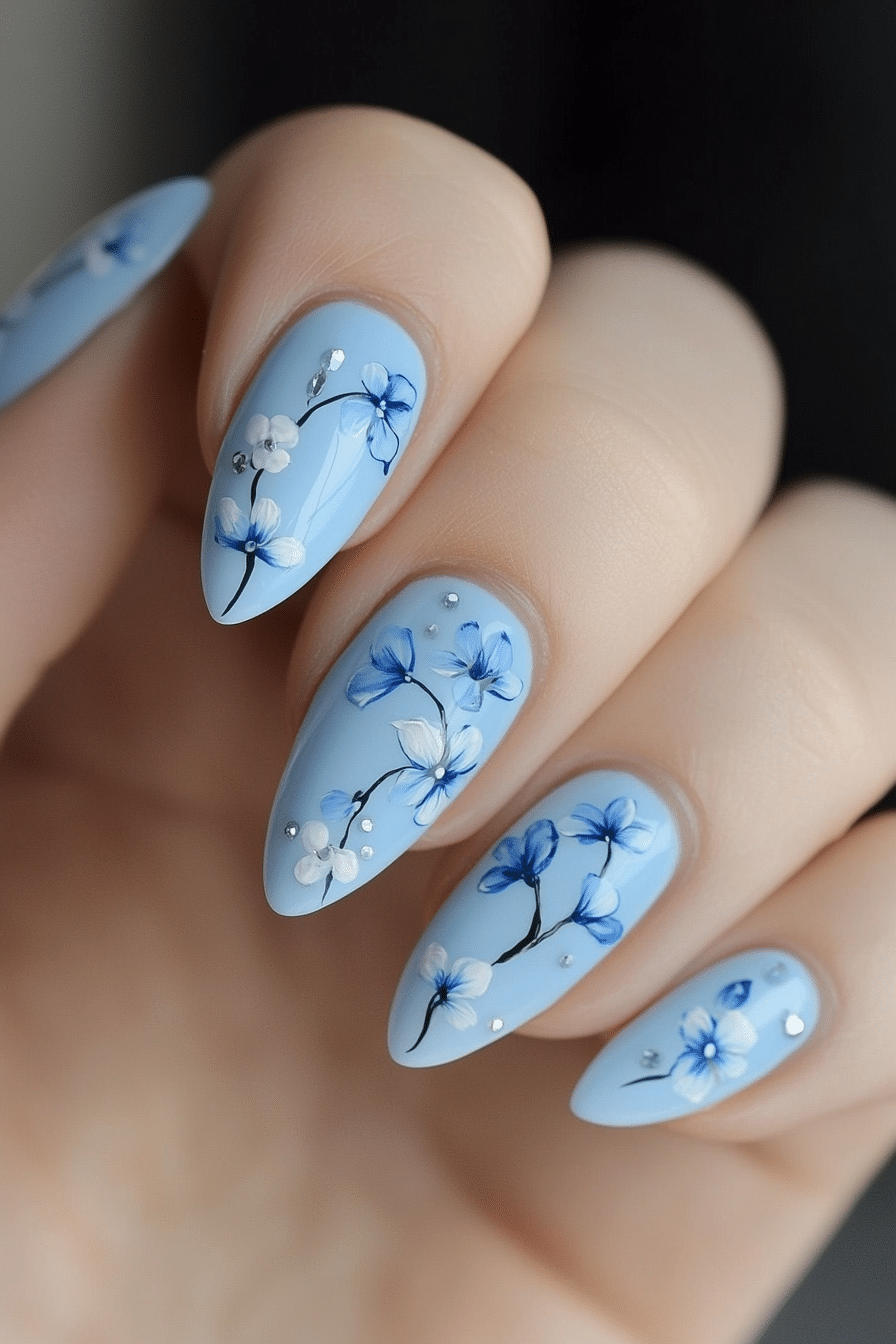 12. Bluebell Charm (Easter Nail Design Ideas) - Easter Nail Design Ideas