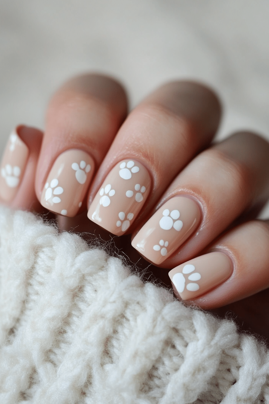 15. Spring Bunny Trails (Easter Nail Design Ideas) - Easter Nail Design Ideas