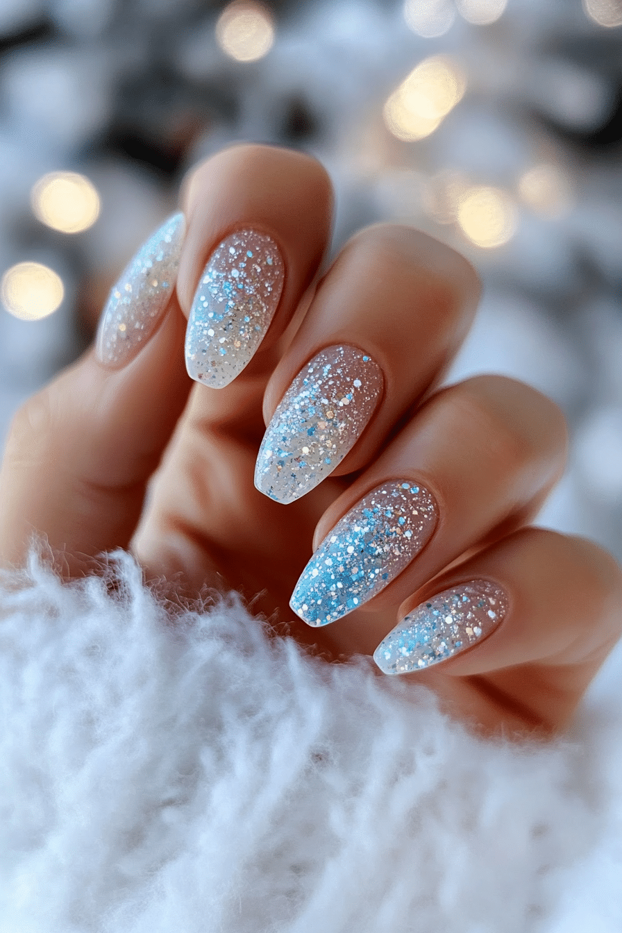 25. Snowglobe Dreams (Winter Birthday Nail Design Ideas) - Winter Birthday Nail Design Ideas
