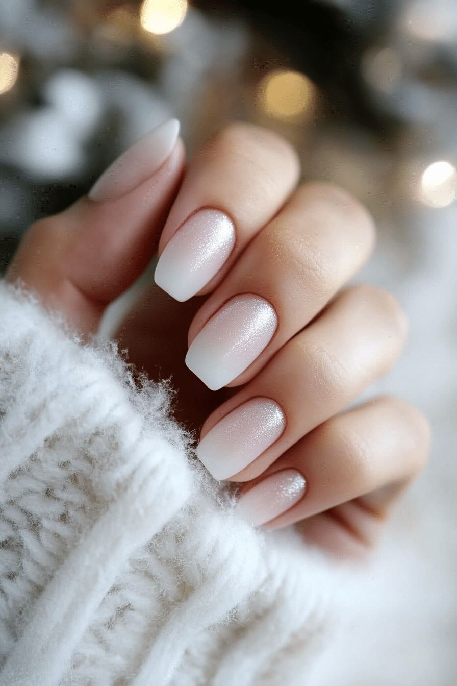 11. Glacier Mist (White Winter Nail Design Ideas) - White Winter Nail Design Ideas