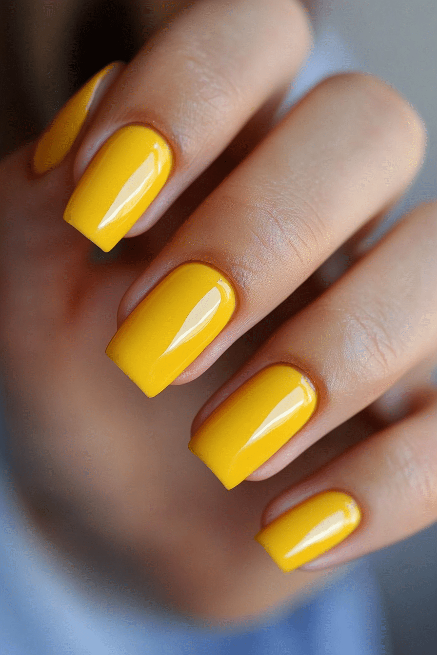 4. Canary Yellow Gloss (Yellow Nail Design Ideas) - Yellow Nail Design Ideas