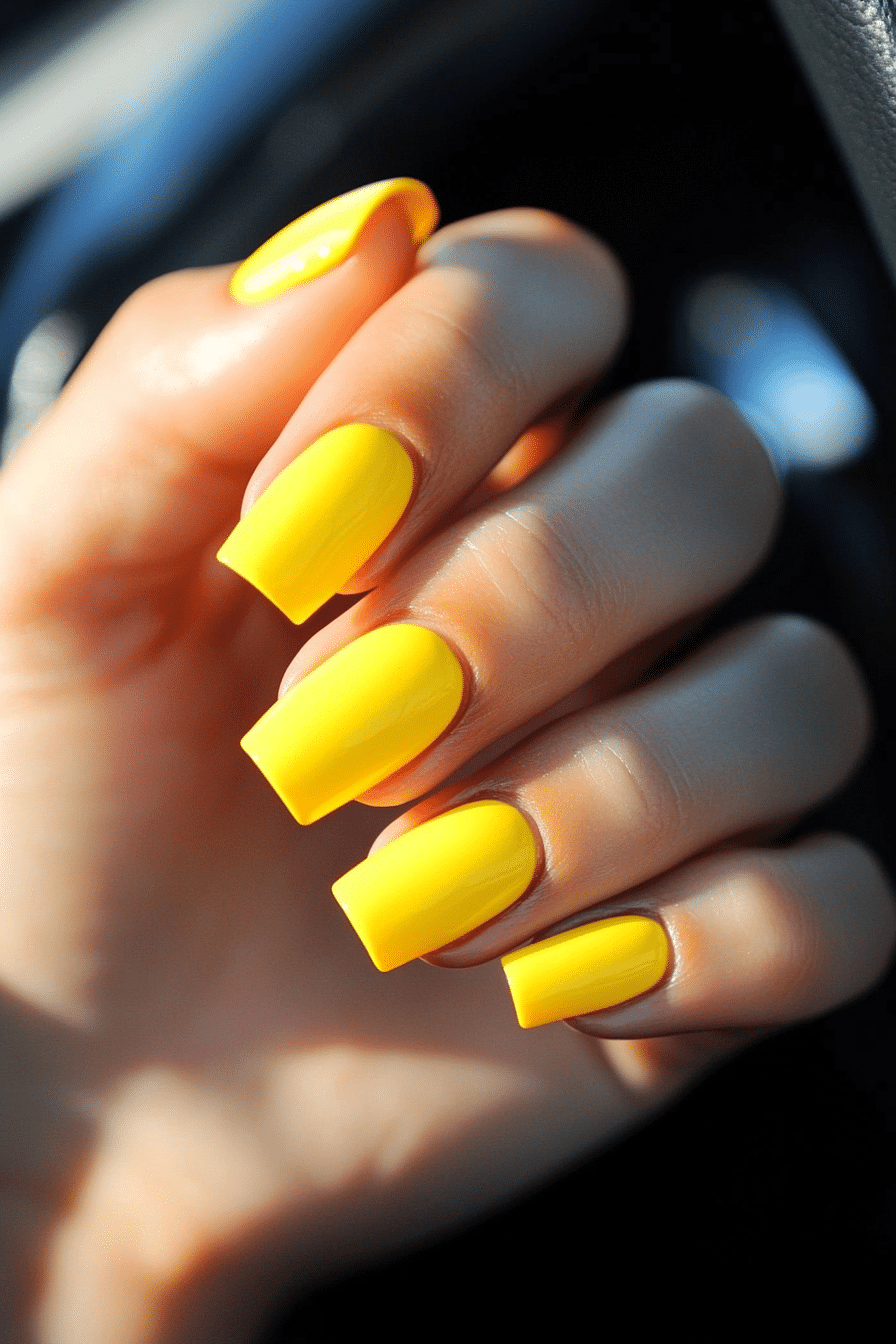 12. Mango Matte Finish (Yellow Nail Design Ideas) - Yellow Nail Design Ideas