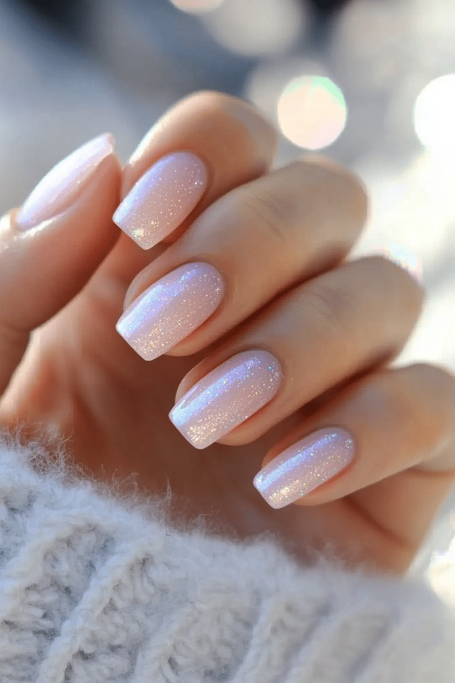 8. Rose Quartz Glow (Cute Short Nail Design Ideas) - Cute Short Nail Design Ideas