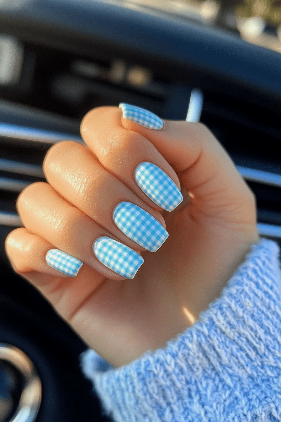 18. Smiley Sparkle (Cute Short Nail Design Ideas) - Cute Short Nail Design Ideas