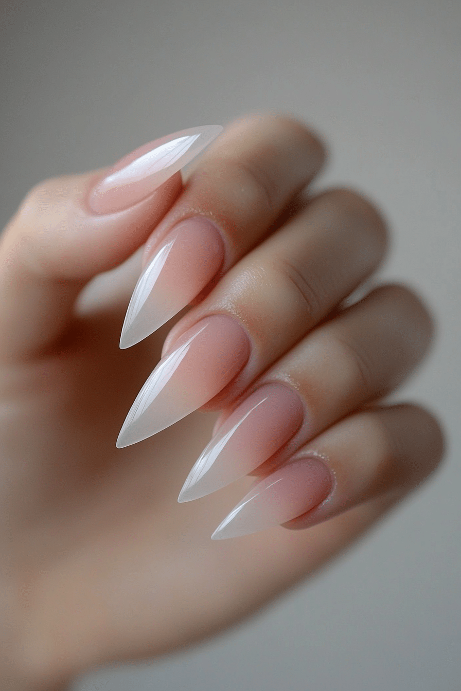 12. Pink Quartz Glow (Clear Nail Design Ideas) - Clear Nail Design Ideas